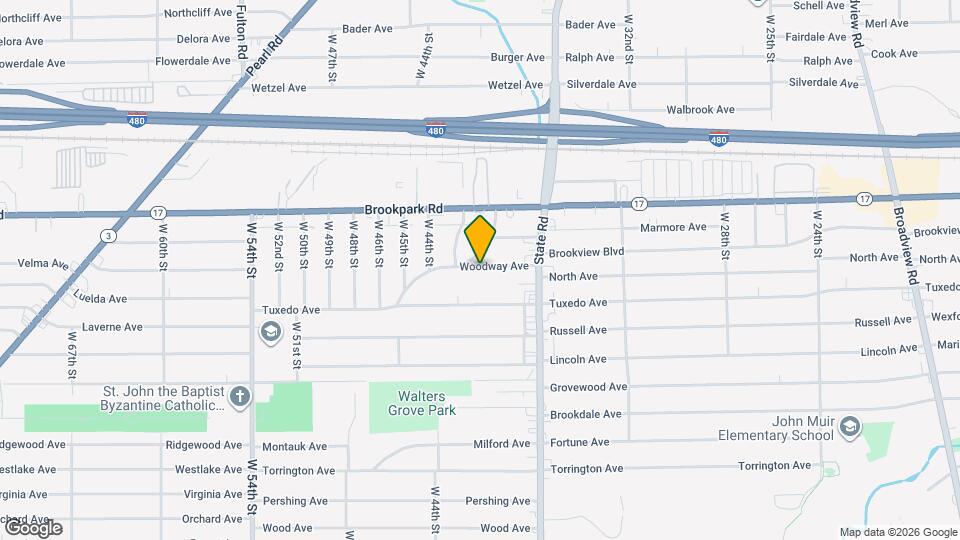 4003 Woodway Ave Map and Location Details