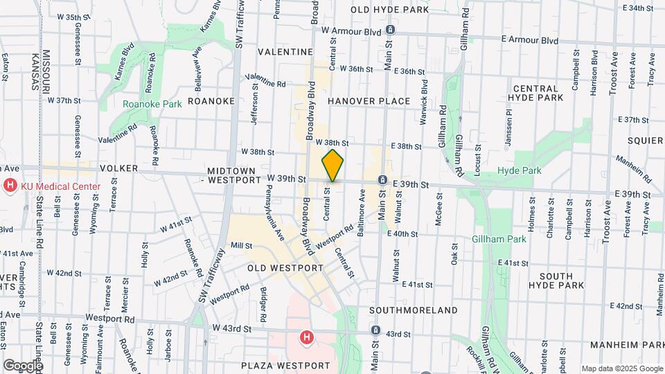 3907-3909 Central St Map and Location Details