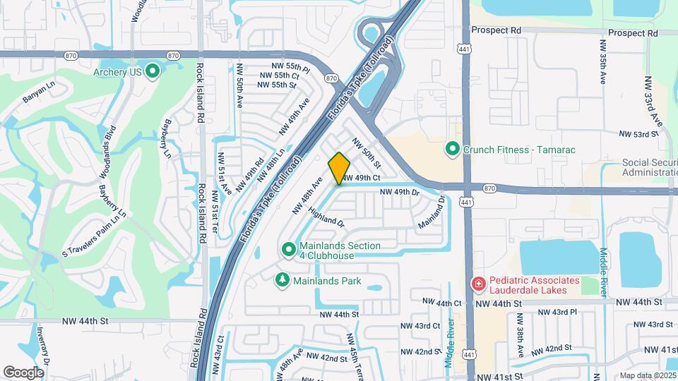 4519 NW 49th Dr Map and Location Details