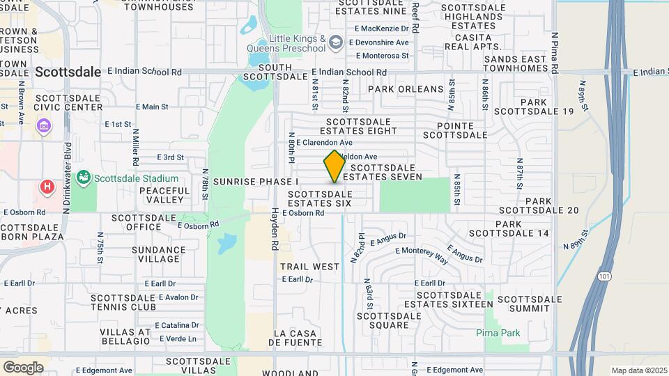 8143 E Whitton Ave Map and Location Details