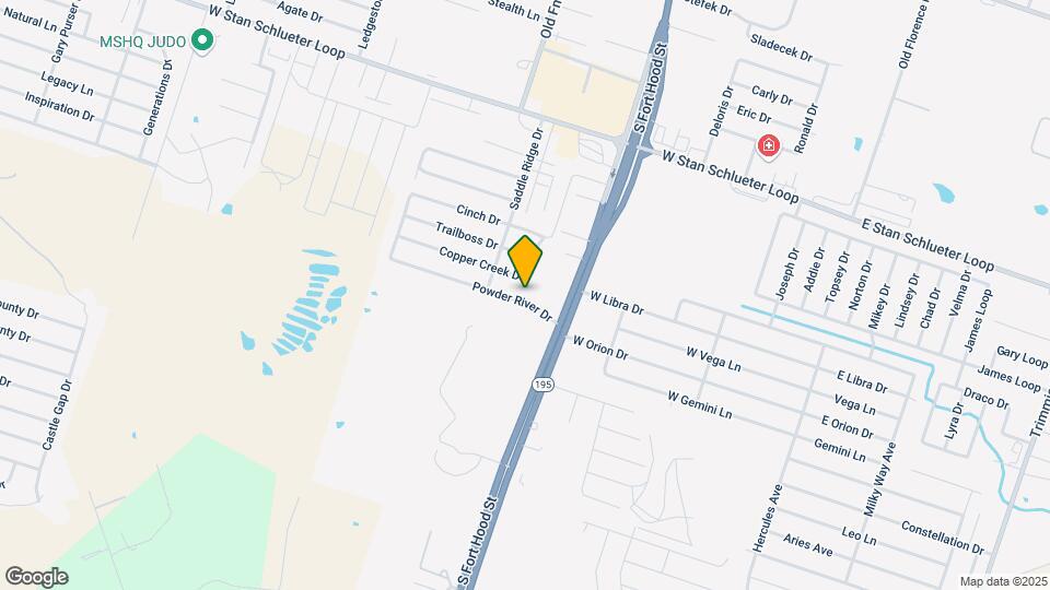 1109 Powder River Dr Map and Location Details