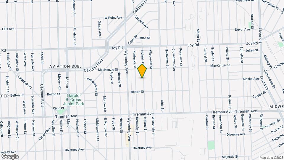 8285 Indiana St, Unit Apt #1 Two Beds Map and Location Details