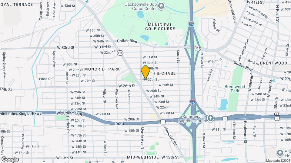 1282 W 27th St Map and Location Details