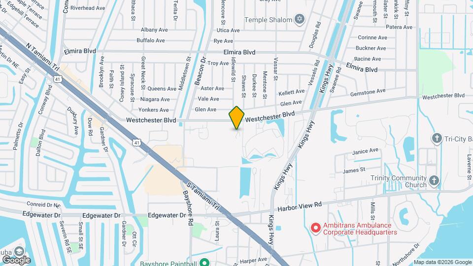 22523 Westchester Blvd Mapa y Detalles de la Ubicación