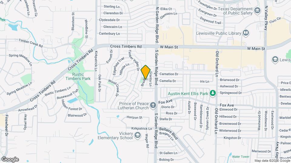 3832 Braxton Ln Map and Location Details