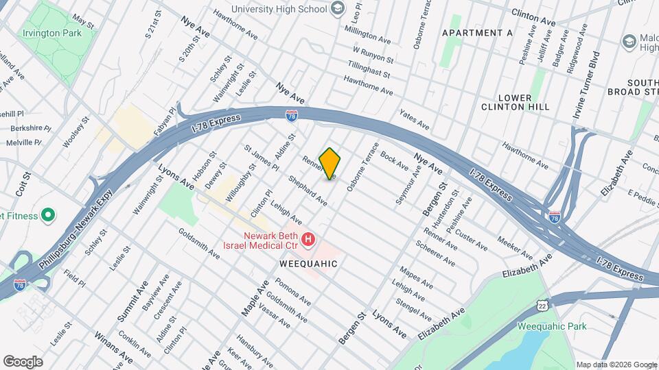 131-133 Huntington Terrace, 1st floor apt Mapa y Detalles de la Ubicación