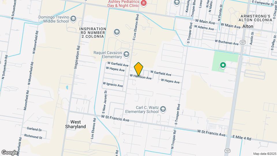 1404 W Harrison Ave Mapa y Detalles de la Ubicación