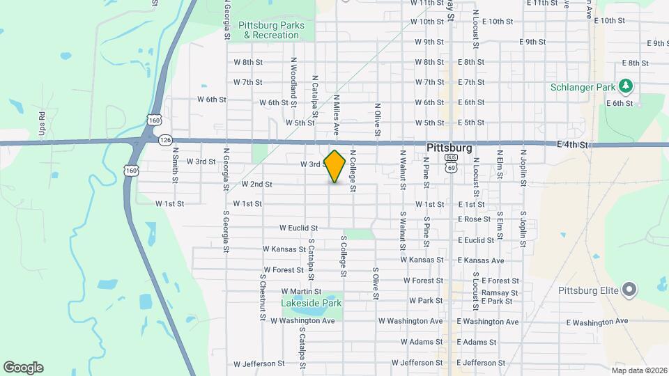 511 W 2nd St Map and Location Details