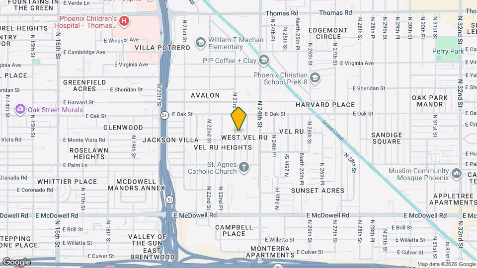 2209 N 23rd St Map and Location Details