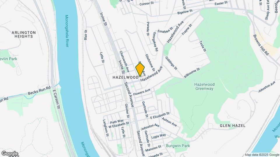 Hazelwood Mapa y Detalles de la Ubicación
