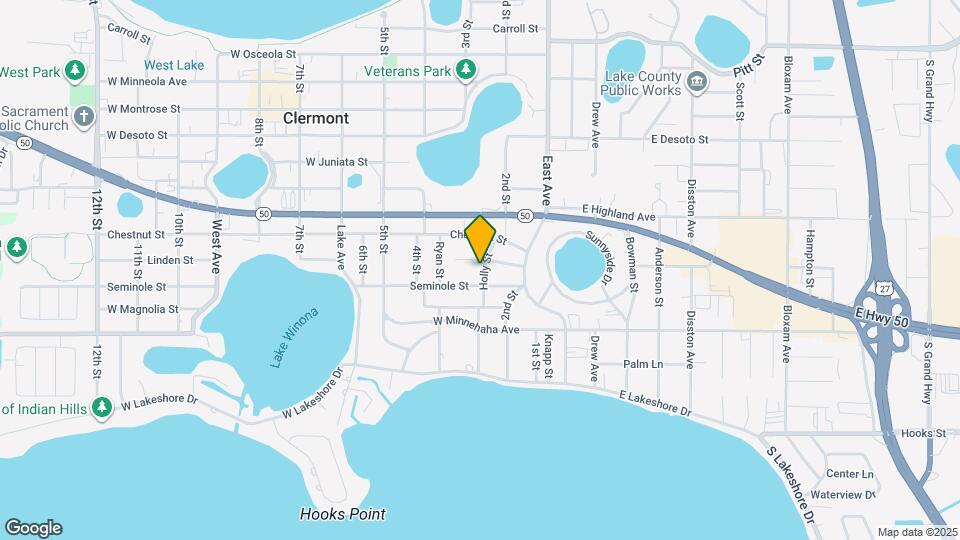 1318 Holly Street Map and Location Details