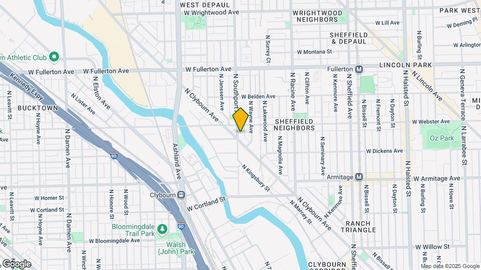 2135 N Southport Ave Map and Location Details