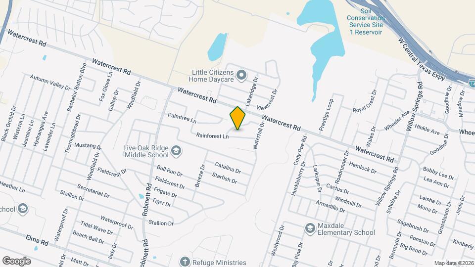 3501 Rainforest Ln Map and Location Details