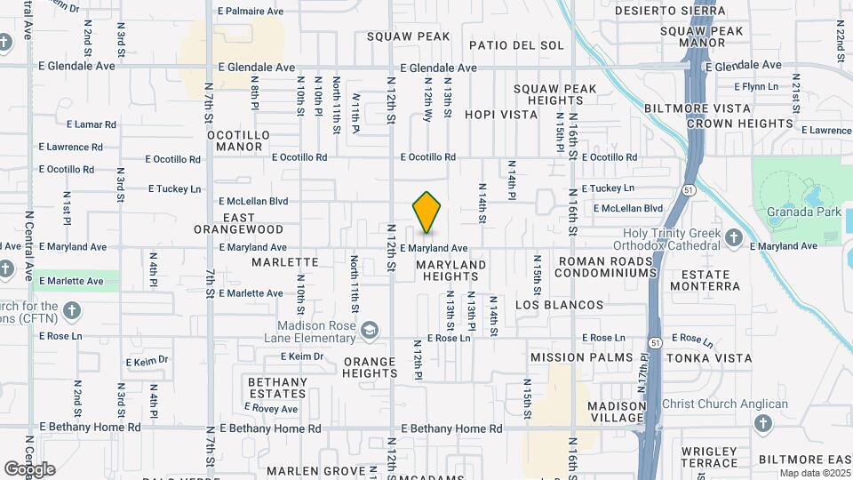 6507 N La Paloma Oeste Map and Location Details