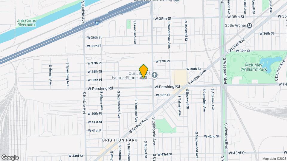 2835 W 38th Pl Map and Location Details
