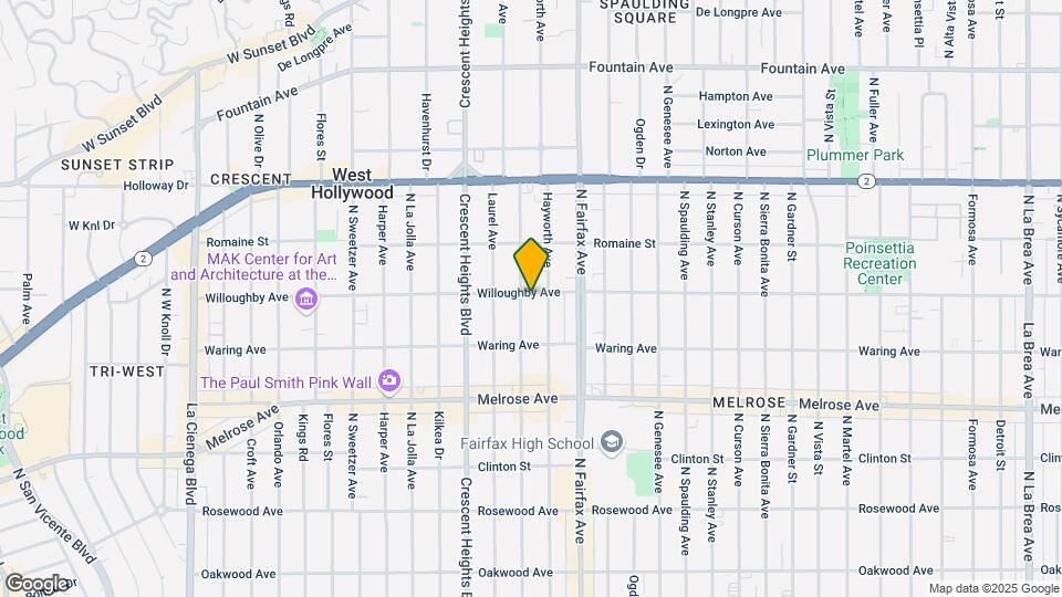 854 N Edinburgh Ave Mapa y Detalles de la Ubicación