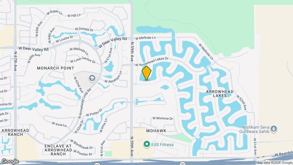 5822 W Abraham Ln Mapa y Detalles de la Ubicación