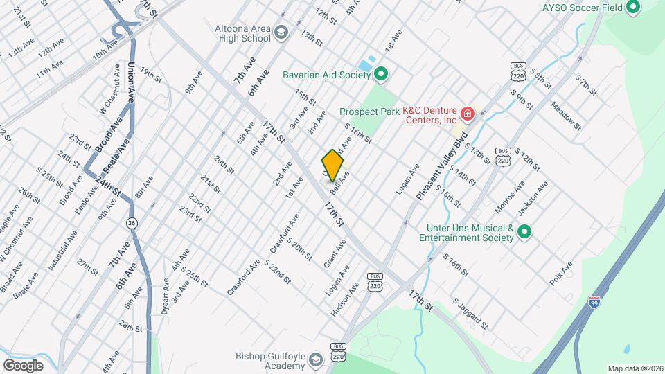 1628 Bell Ave Map and Location Details