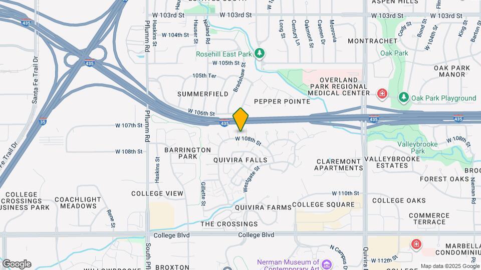 12744 W 108th St Map and Location Details