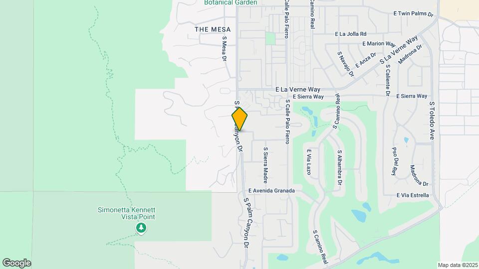 2290 S Palm Canyon Dr, Unit 119 Map and Location Details