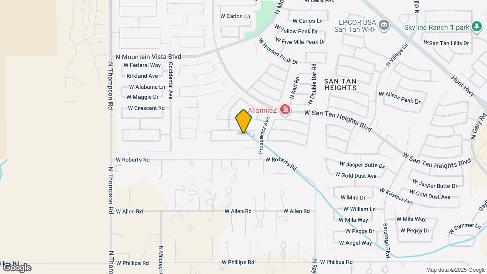 3686 W Goldmine Mountain Dr Map and Location Details