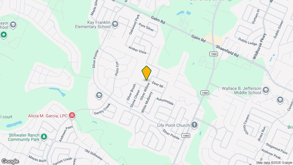 8615 Silver Willow Mapa y Detalles de la Ubicación