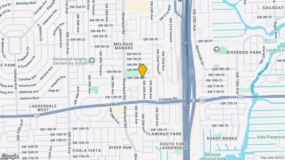 1005 SW 25th Ave Map and Location Details