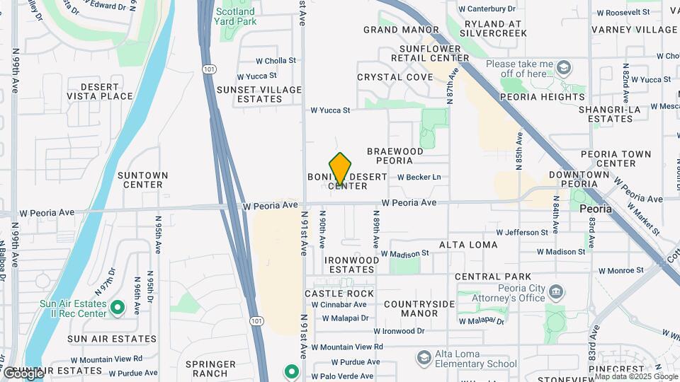 8910 W Peoria Ave Map and Location Details