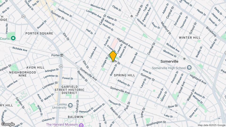 85 Lowell St, Unit 1 Map and Location Details
