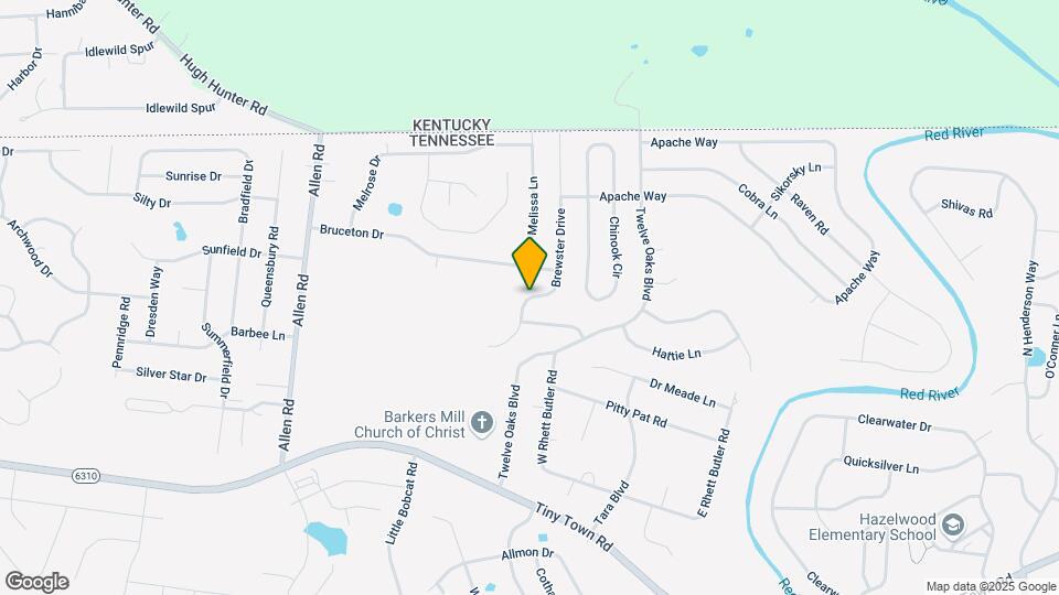 2876 Brewster Drive Map and Location Details
