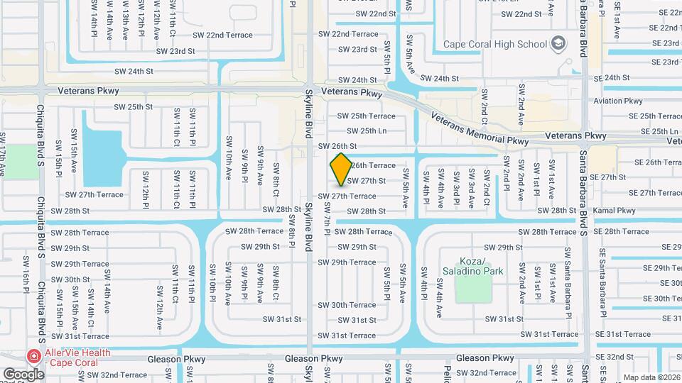 631 SW 27th Terrace Map and Location Details