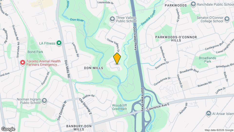 203 Three Valleys Dr Map and Location Details