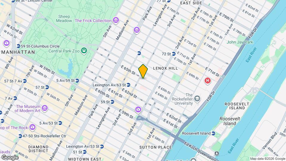 200-210 E 65th St Map and Location Details