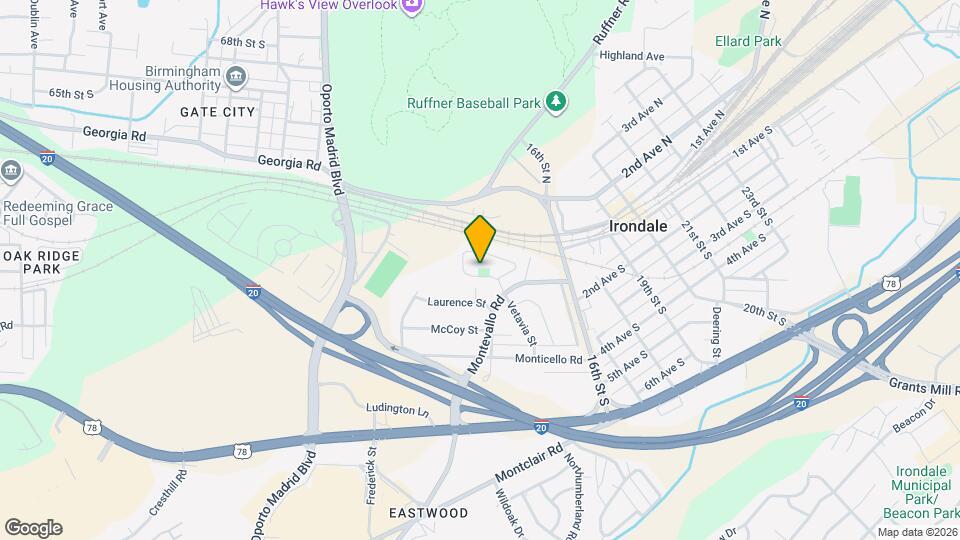 2825 Montevallo Park Rd Map and Location Details