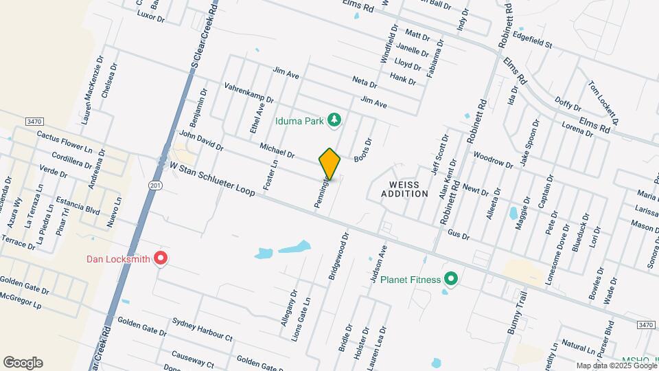 4600 Pennington Ave Map and Location Details