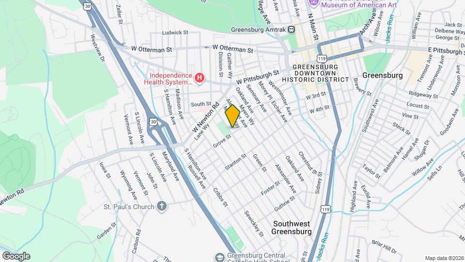 527 Grove St Map and Location Details