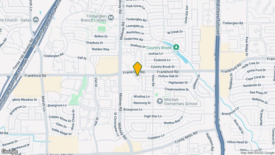 4050 Frankford Rd Map and Location Details