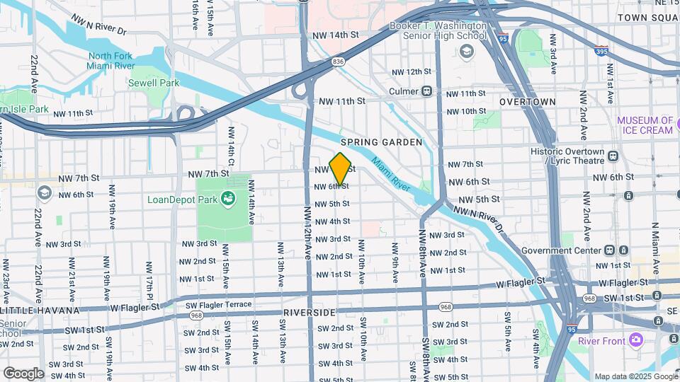 1058 NW 6th St Map and Location Details
