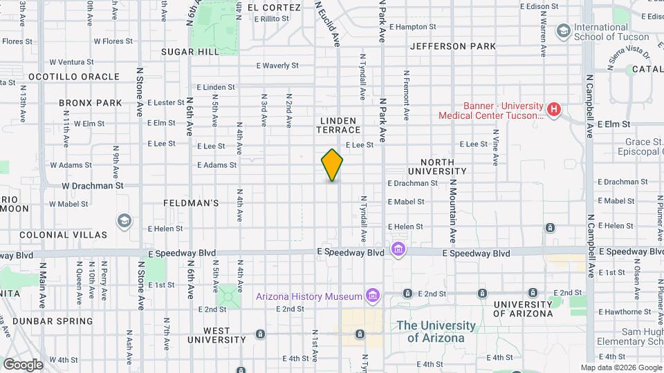 734 E Drachman St Map and Location Details