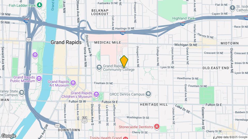 224 Lyon St NE, Unit #4 Map and Location Details