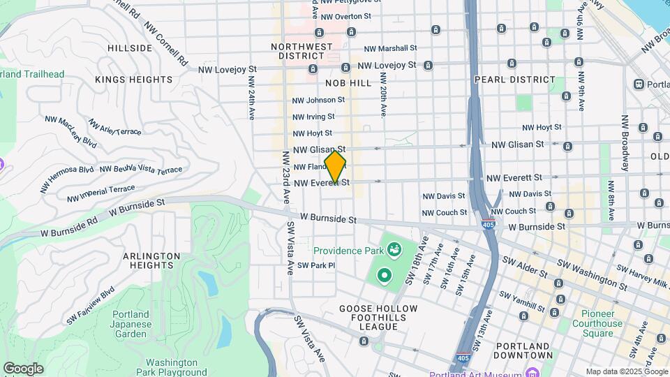 2154 NW Everett St Map and Location Details