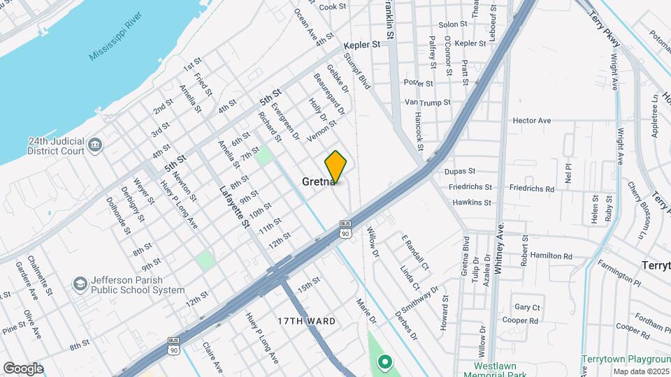 1117 Evergreen Dr Map and Location Details