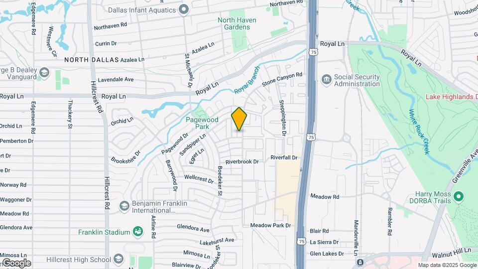 10615 Stone Canyon Rd Map and Location Details