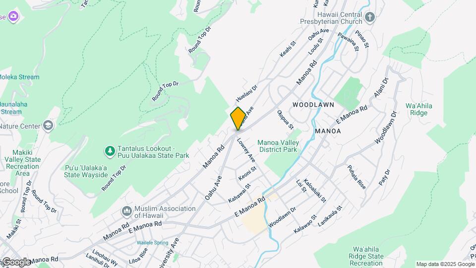 2969 Manoa Rd Map and Location Details