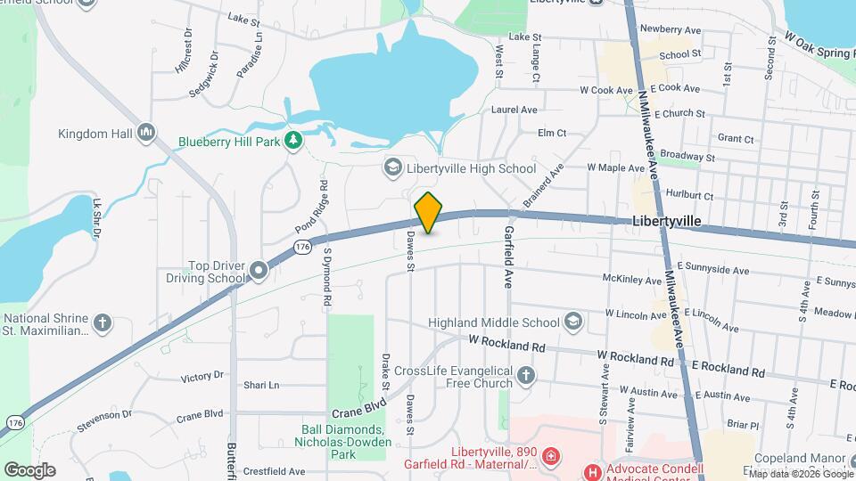 641 W Park Ave Map and Location Details