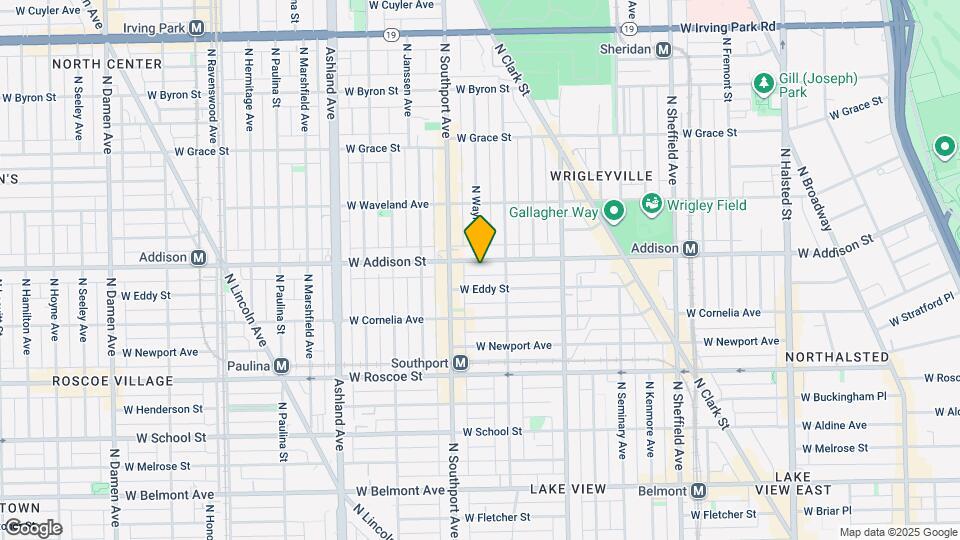 1329 W Addison St Map and Location Details