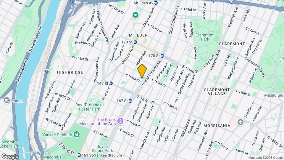 1269 Grand Concourse Mapa y Detalles de la Ubicación