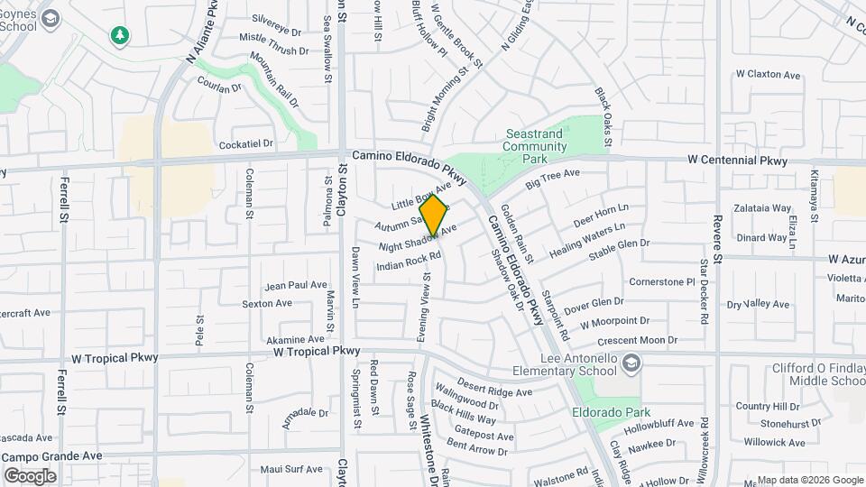 1735 Night Shadow Ave Mapa y Detalles de la Ubicación