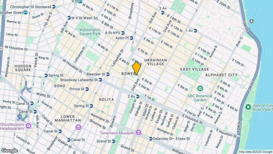 34 E 3rd St Map and Location Details