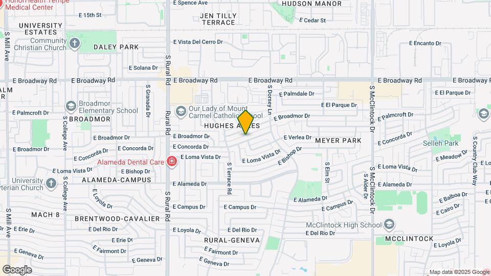 1158 E Concorda Dr Map and Location Details